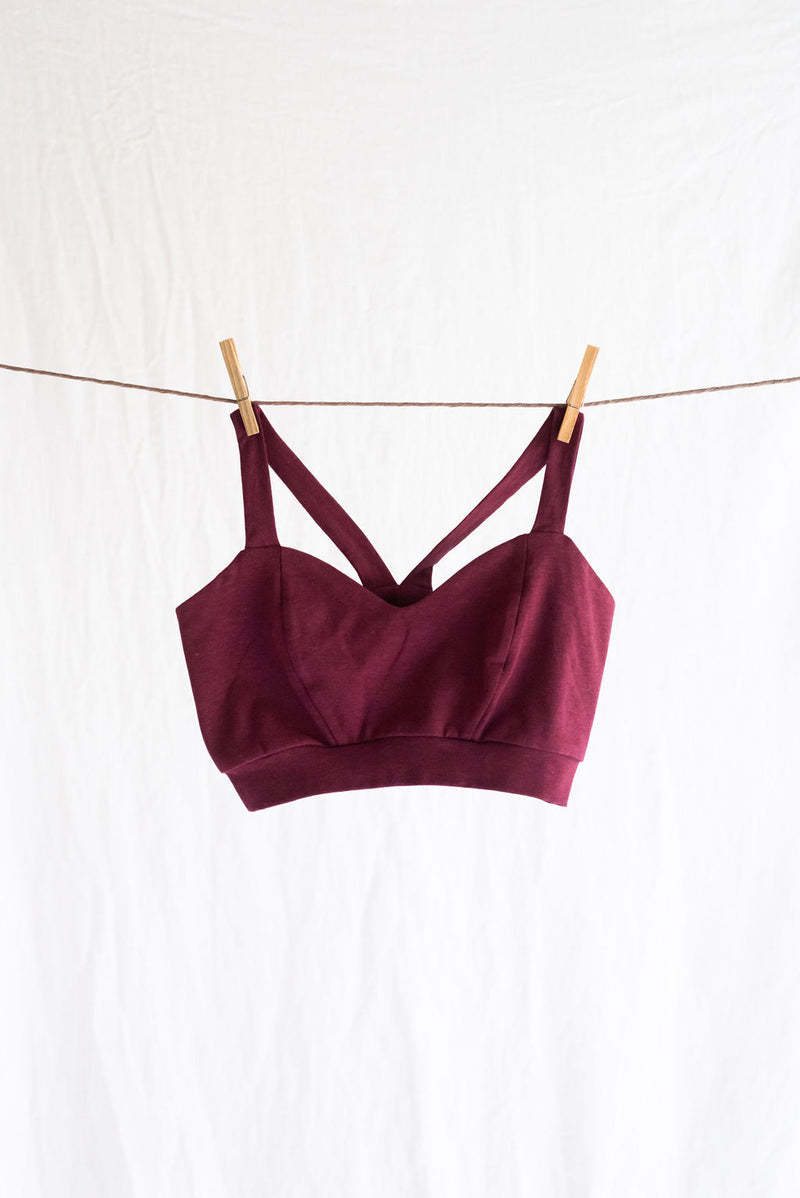 The Comfort Bra — Wine – Earth and Elle